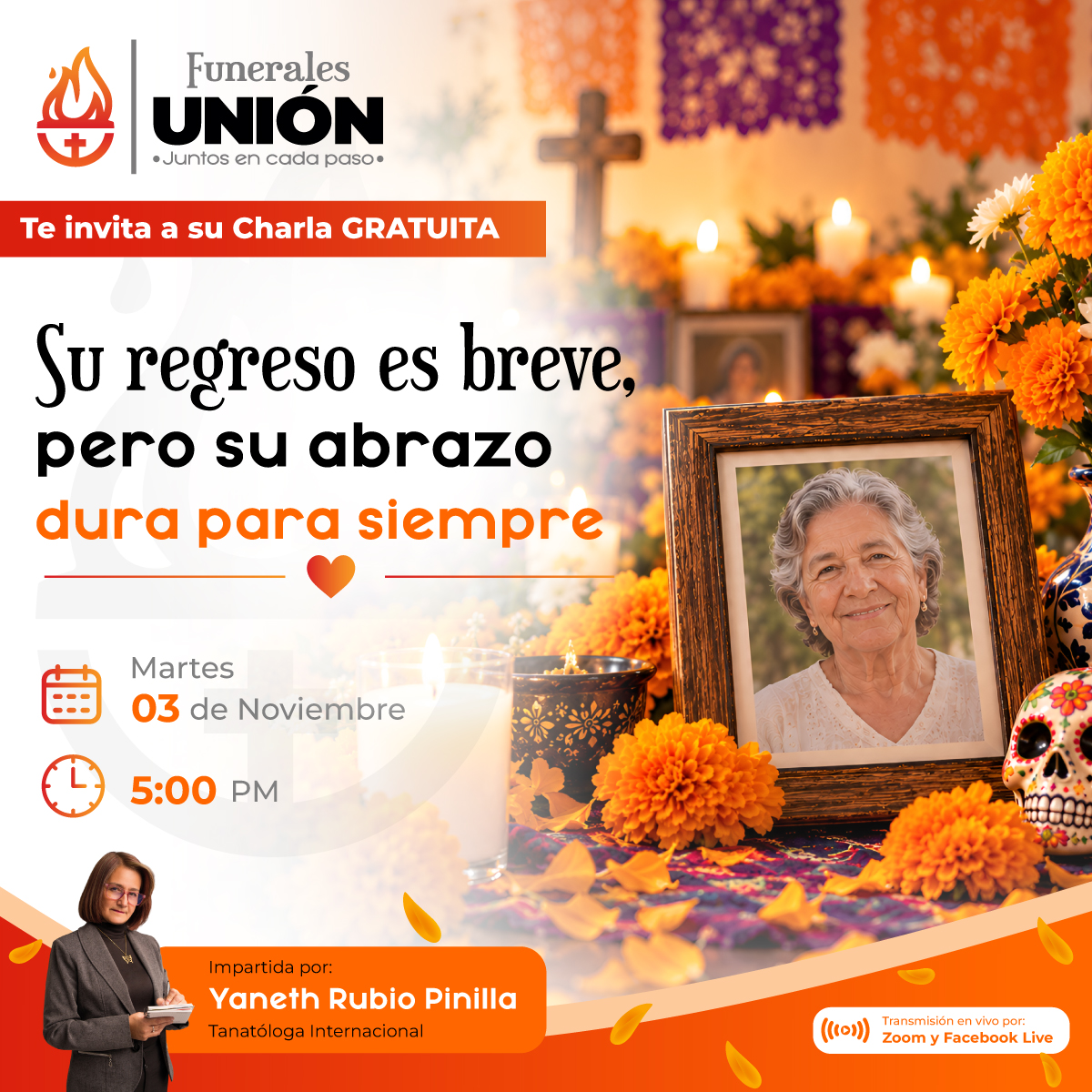 Charla virtual Funerales Unión
